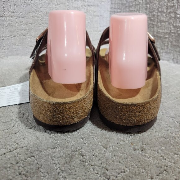 Birkenstock Arizona Men's Size 13 Regular Brown Birko-Flor Double Strap Sandals - Picture 4 of 13